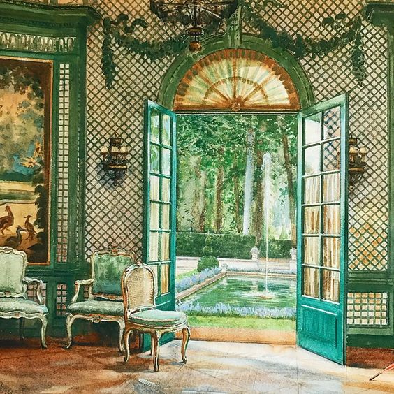 Interior_of_Elsie_De_Wolfe's_music_pavilion_looking_out_on_to_the_pool,_The_Villa_Trianon