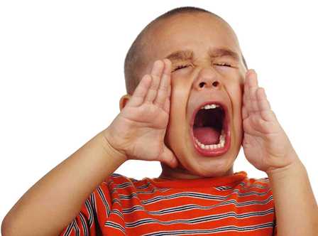 Boy making a funny face