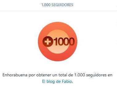 Mil seguidores en WordPress