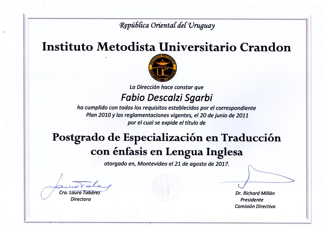 Postgrado IMUC anverso